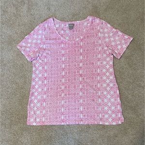 Chicos Super Soft V Neck Tee Tunic Size 1, Medium / Large. NWOT.